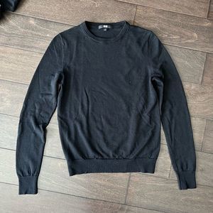 Uniqlo - Extra Fine Merino Crew Neck Sweater - Black - Size S